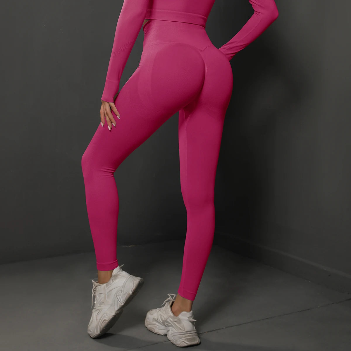 Seamless Booty-Lifting Gym Leggings – High Waist Tummy Control, Squat-Proof, All Season