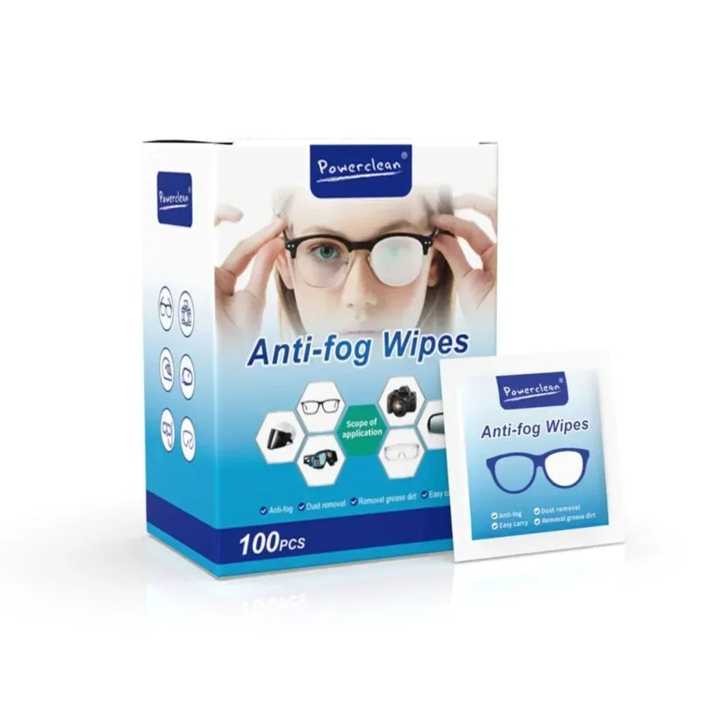 Viewring Disposable Lens Cleaning Wipes – Anti-Fog, Anti-Dust Microfiber Towelettes for Glasses, Sunglasses & Phone Screens | 10/30/50/100 Pack