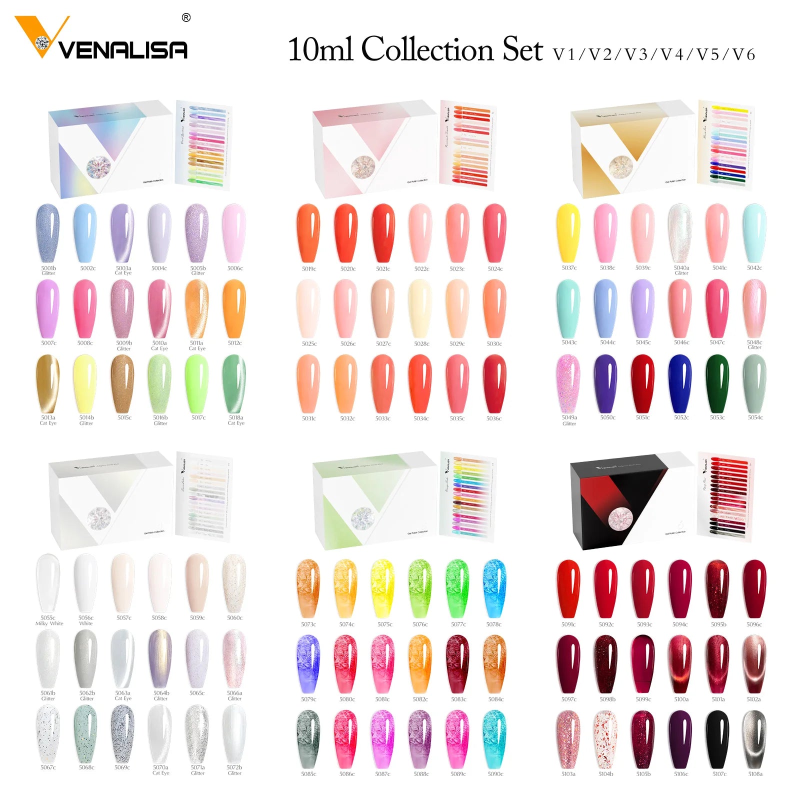 TPO FREE HEMA FREE Venalisa Nail Gel Polish10ML Semi Permanent Long Wear Original Quick-dry Enamel Soak Off UV LED Gel Nail