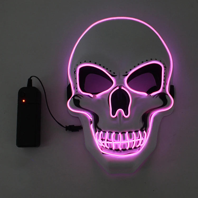 Light-Up Skull Halloween Mask – 3 Lighting Modes