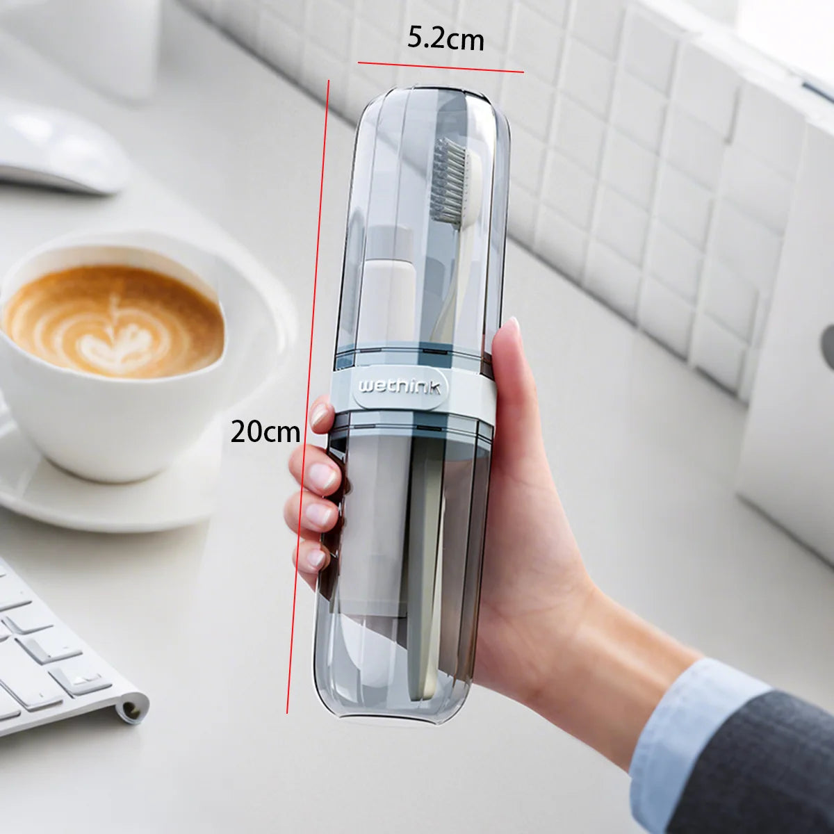 Travel Toothbrush & Toothpaste Storage Case