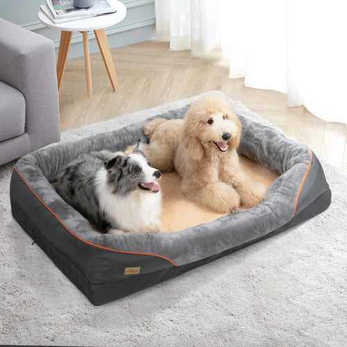 BingoPaw Large Dog Sofa Bed - Sponge Foam, Removable Washable Cover, Sizes L–3XL