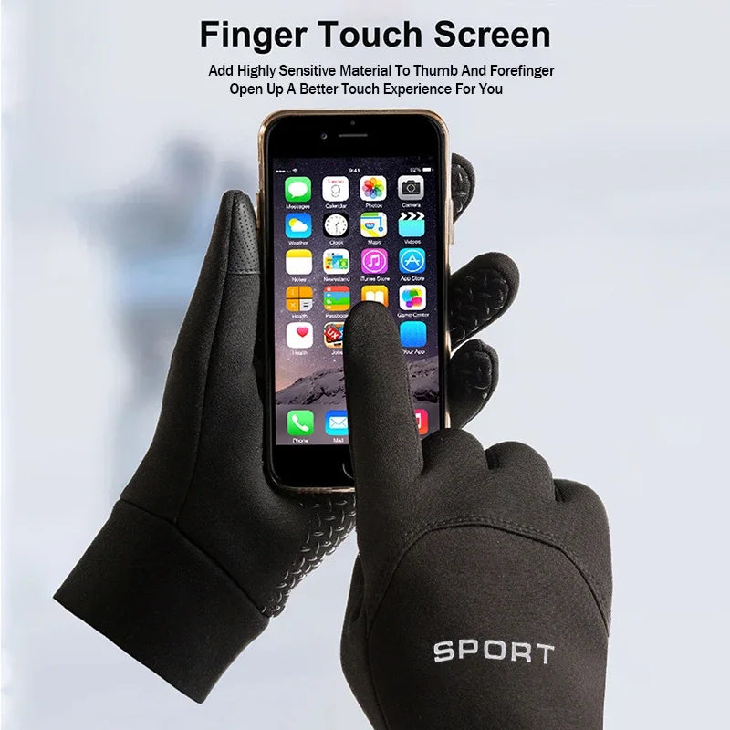 Unisex Winter Touchscreen Gloves – Black or Gray
