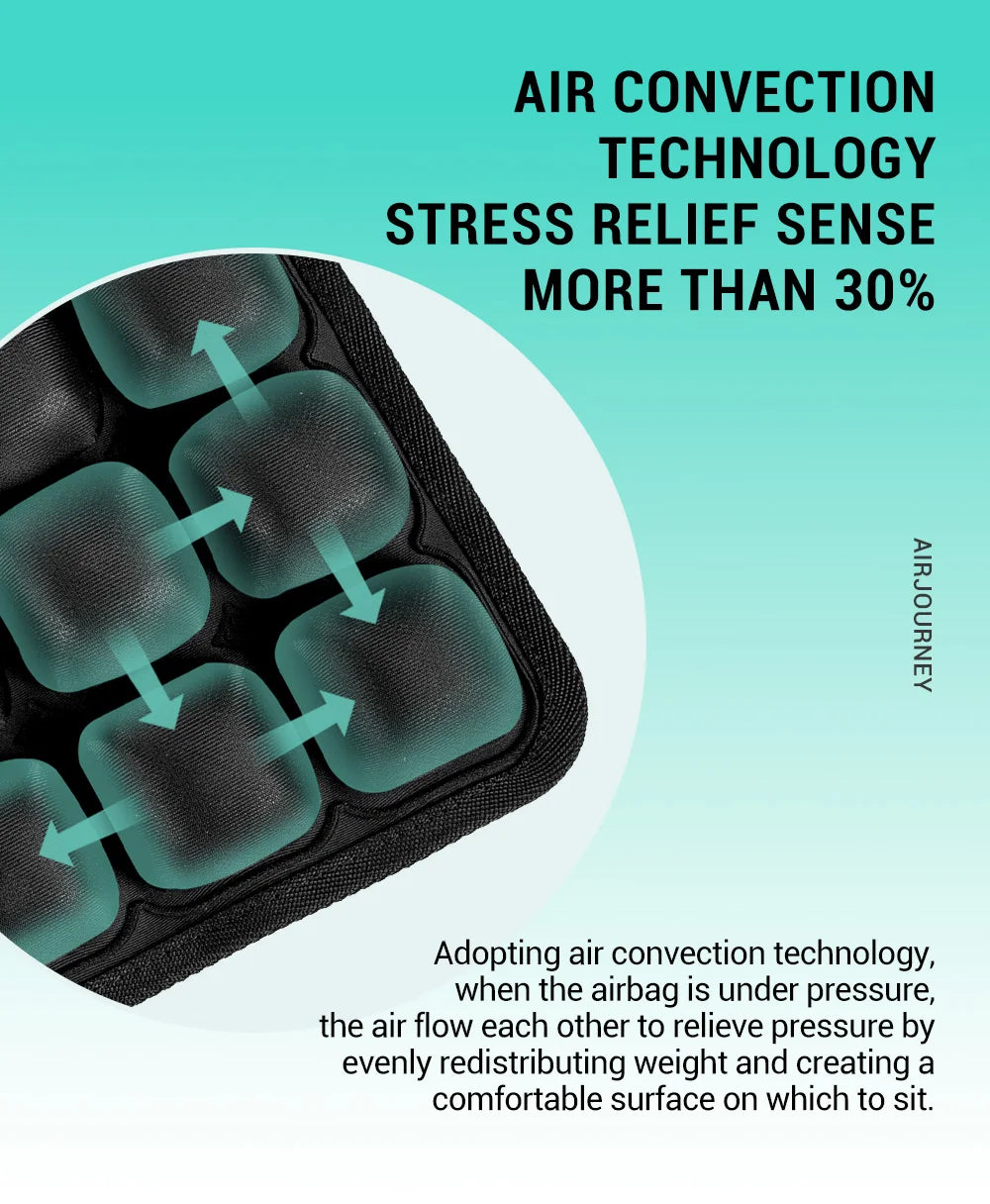 49-Cell Honeycomb Air Seat Cushion – Breathable Pressure Relief for Office, Home & Outdoor Use