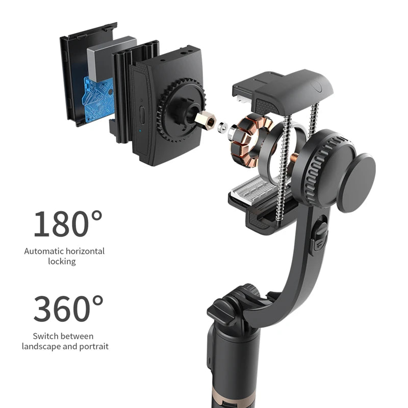 Q08 Smartphone Gimbal with Selfie Stick & Tripod