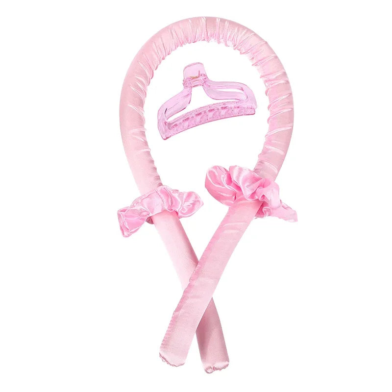 Heatless Curling Rod Headband – No-Heat Silk Ribbon Hair Roller for Overnight Curls, All Hair Types