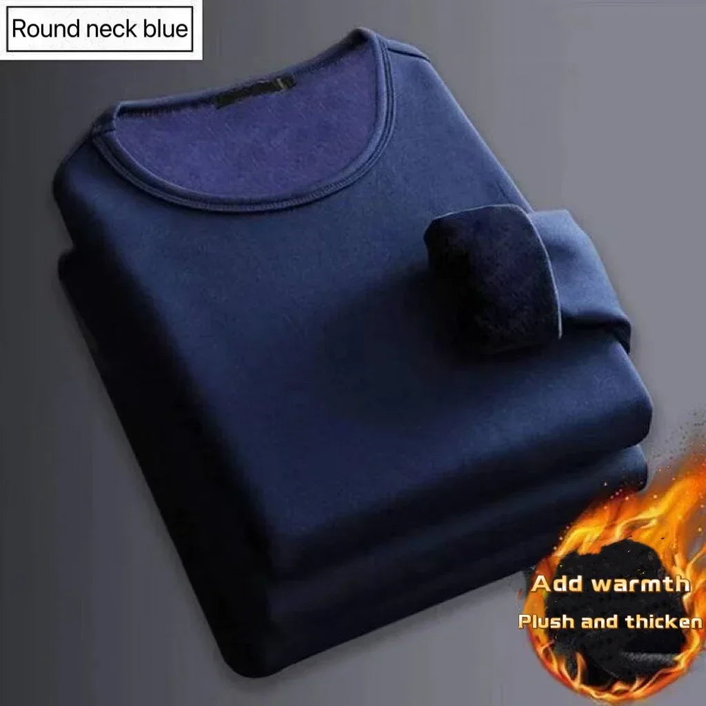 Men's Fleece-Lined Thermal Crewneck Top