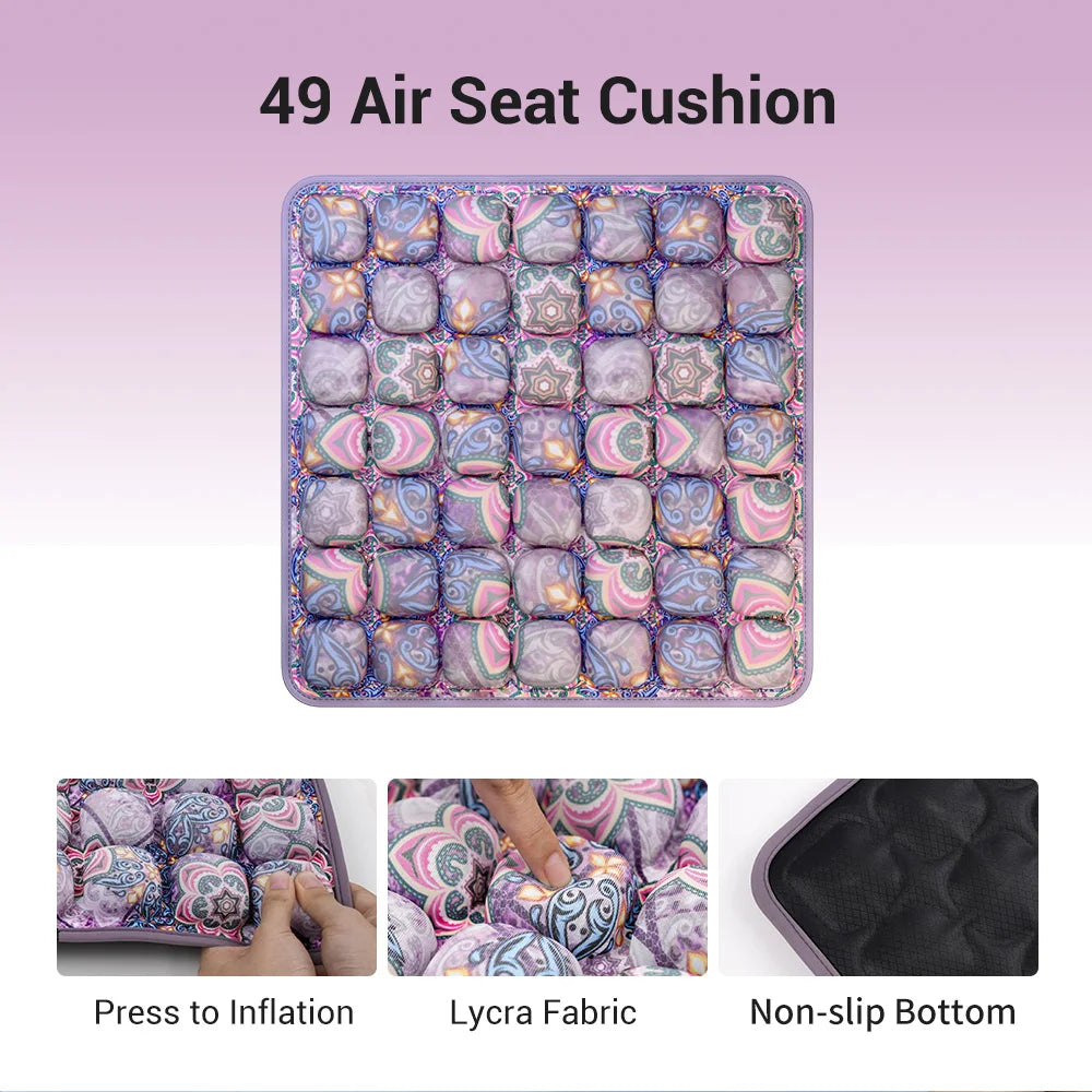49-Cell Honeycomb Air Seat Cushion – Breathable Pressure Relief for Office, Home & Outdoor Use