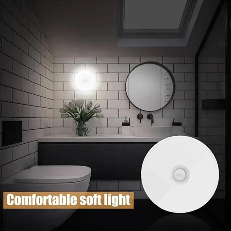 Motion Sensor Lights Indoor Stair Light USB Charging Cupboard Lamp Warm/Cool White,Nightlight for Closet,Hallway,Kitchen,Cabinet