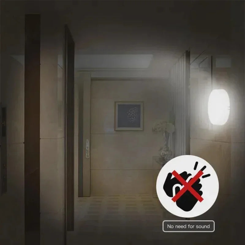 USB-Rechargeable Motion-Sensor LED Night Light – Magnetic Mount