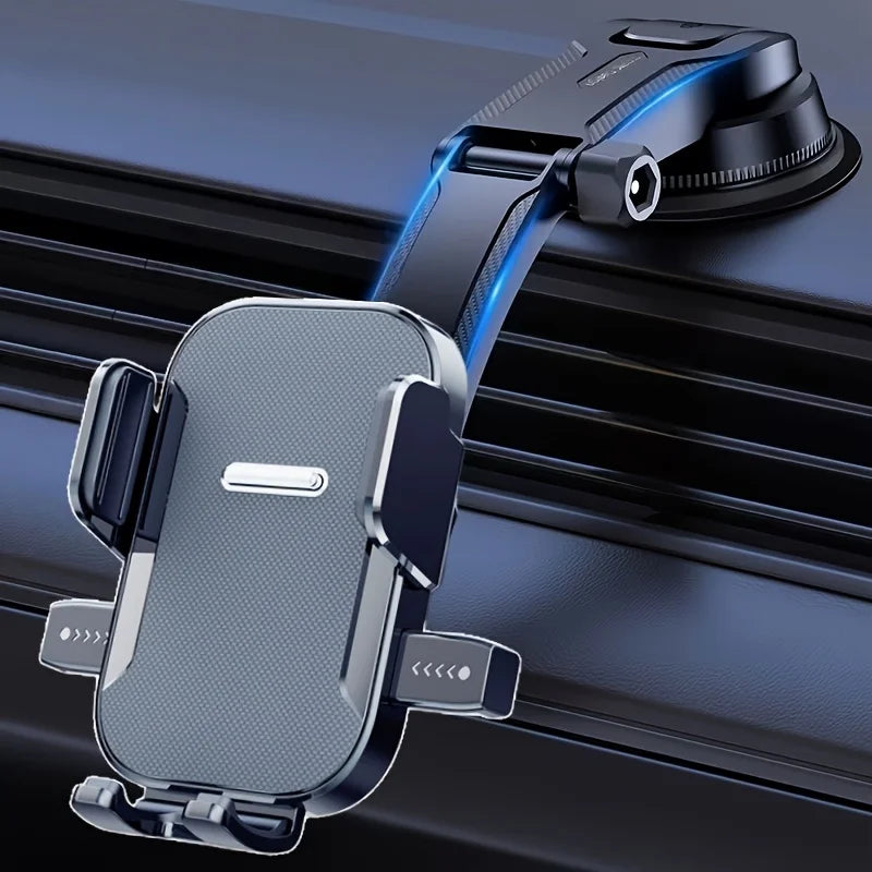 MIRACASE 360° Car Phone Holder – Dashboard Suction Cup Mount, Adjustable Angle, One-Hand Release, Universal for 4–7" Smartphones