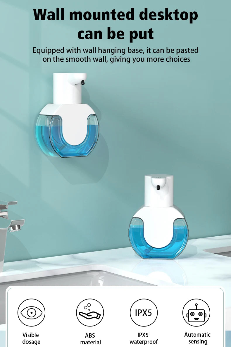 Touchless Rechargeable Soap Dispenser – 14.2 fl oz, Foam or Gel