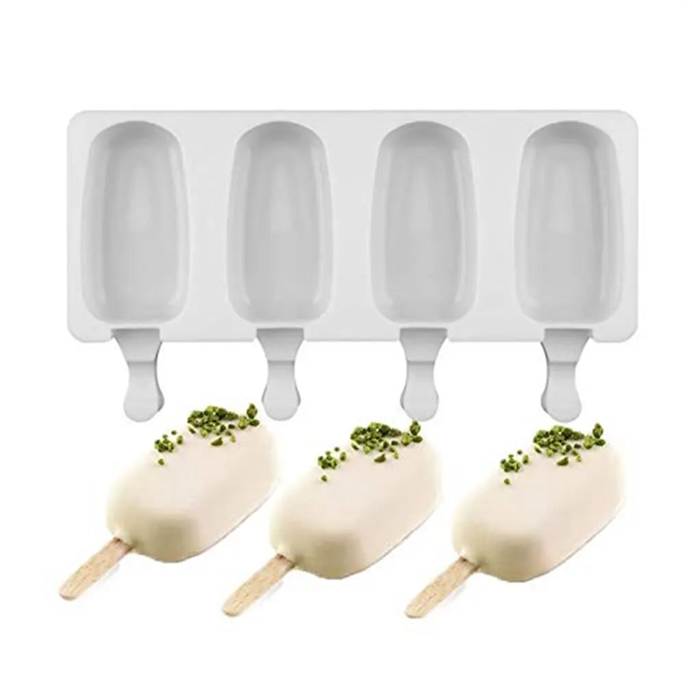 Silicone Ice Cream Mold – DIY Magnum Popsicle & Ice Pop Maker, Food-Grade, Dishwasher Safe, SGS Certified