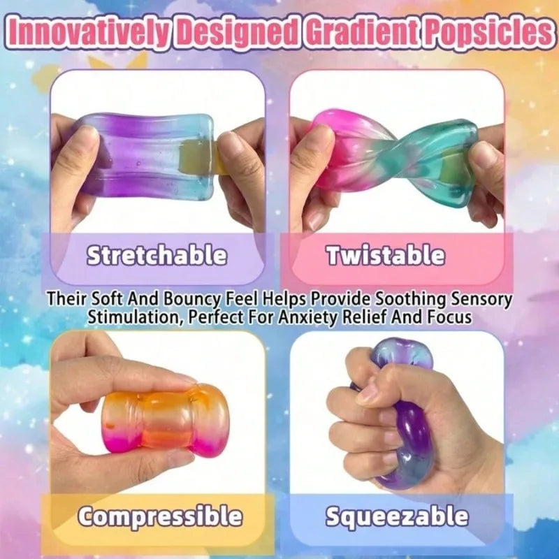 Ice Pop Squishy Squeeze Toy – 1 or 2 Pieces
