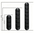 3-Piece Self-Adhesive Silicone Cable Organizer Set