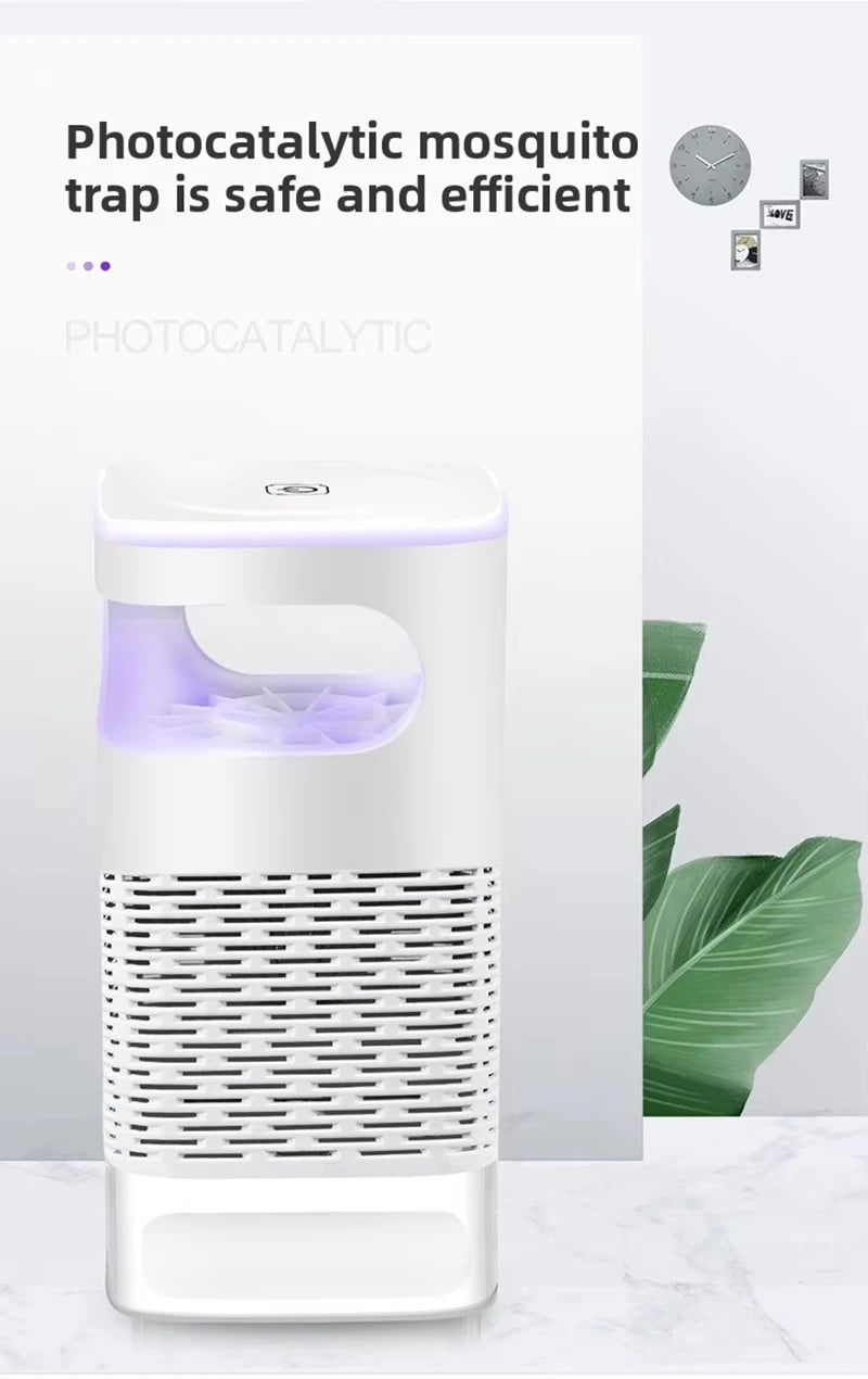 Mosquito Killer Lamp Electronic LED Light Trap USB Fly Bug Mosquito Repeller Upgraded Inhalation Fly Killer Ultra Quiet for Home