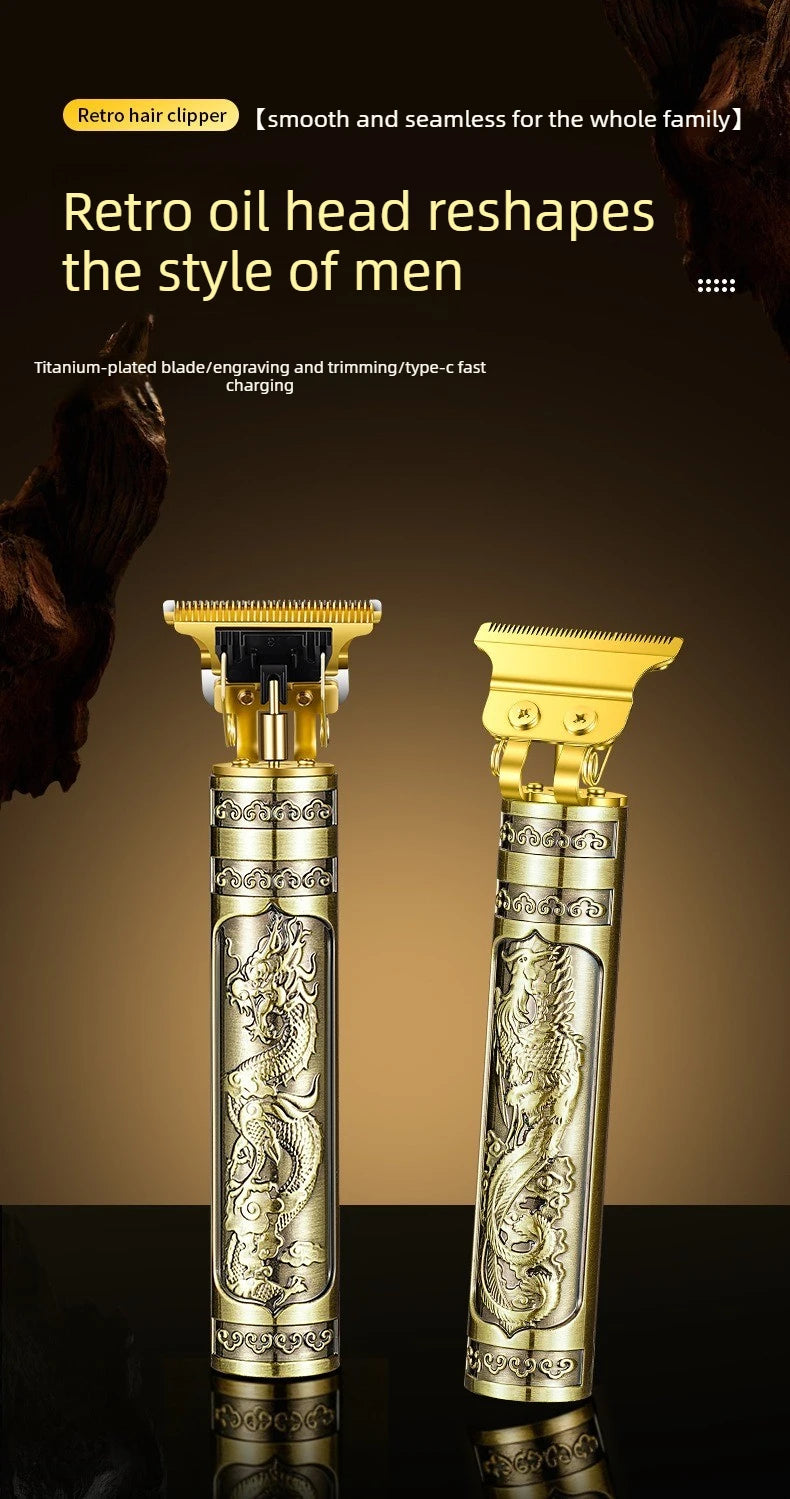 T9 Hair Trimmer: A USB-Charging Cordless Razor-Style Hair Clipper That Allows You to Shave Your Head Completely (0 mm Length)