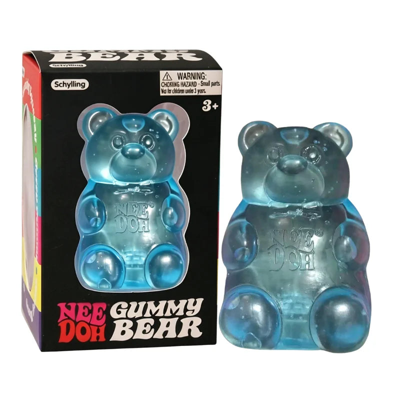 Nee Doh Cute Bear Maltose Dough Squeeze Toy Colorful Sensory Fidget Toy Stress Relief Desktop Decor Gift