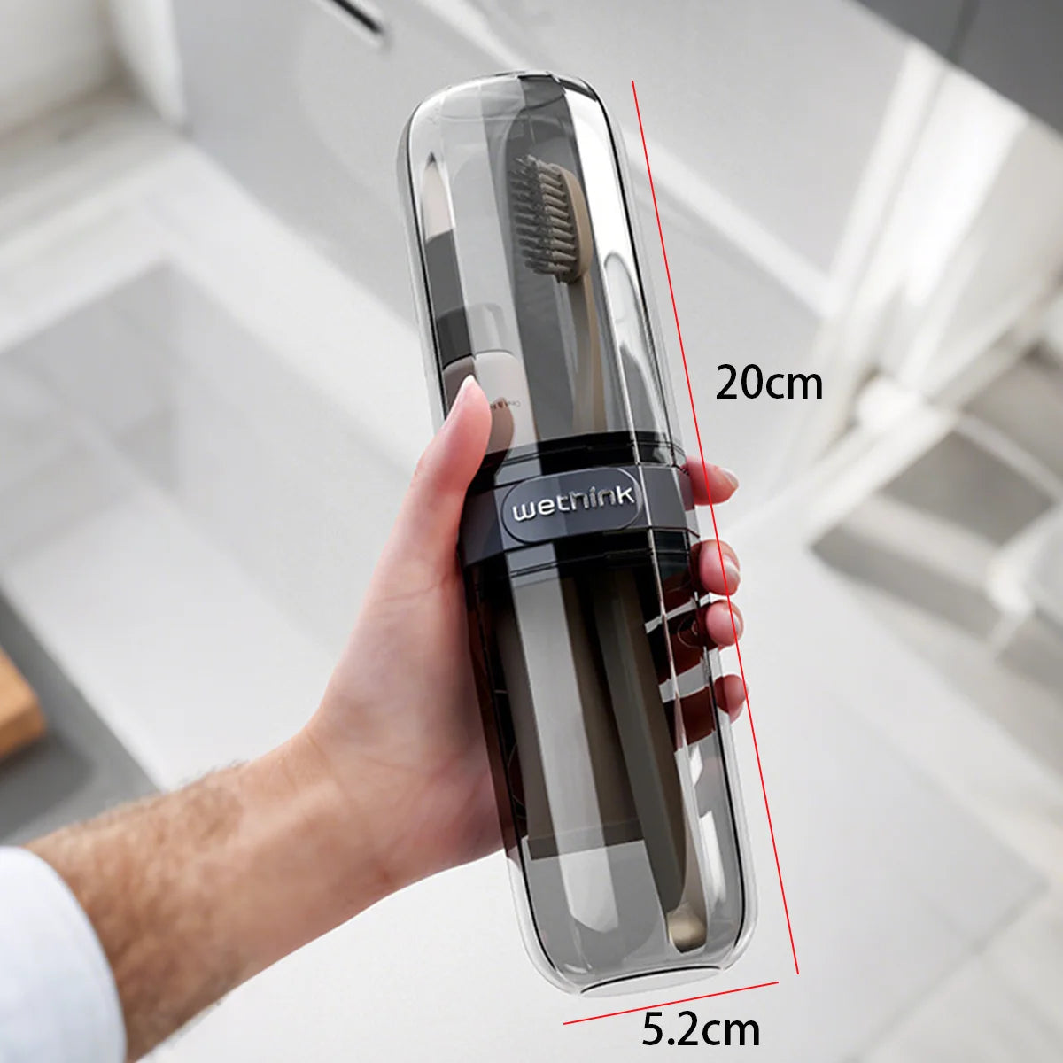 Travel Toothbrush & Toothpaste Storage Case