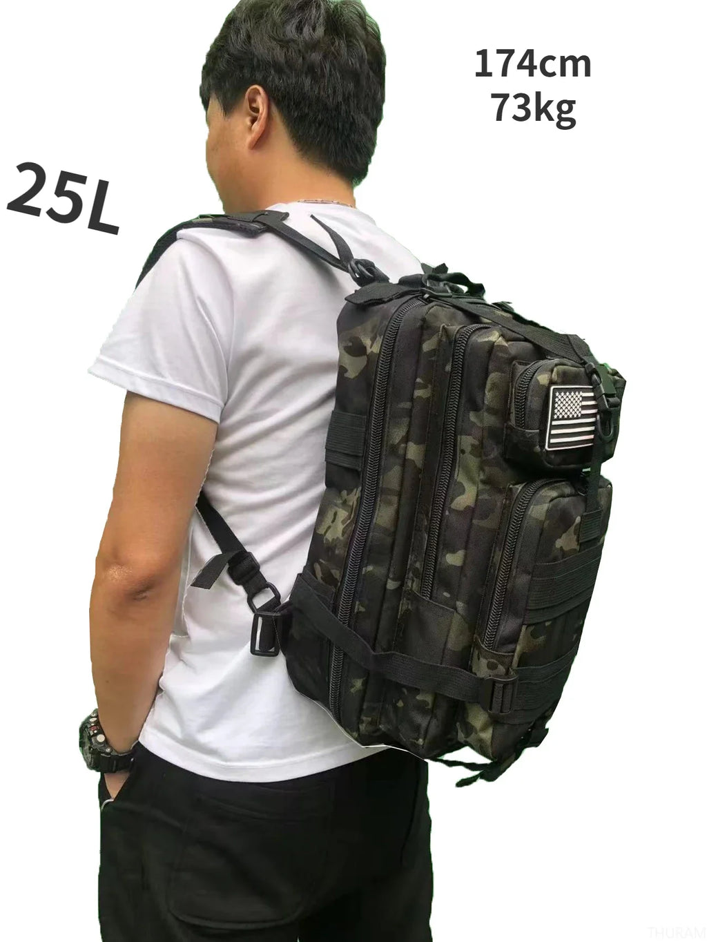 Tactical Backpack with MOLLE Webbing – 25L or 50L