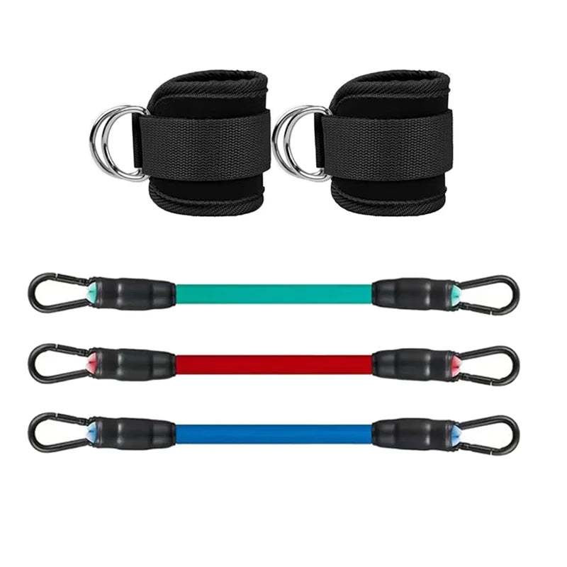Ankle Resistance Bands Set – Adjustable Elastic Straps for Hip & Glute Training, Home & Gym