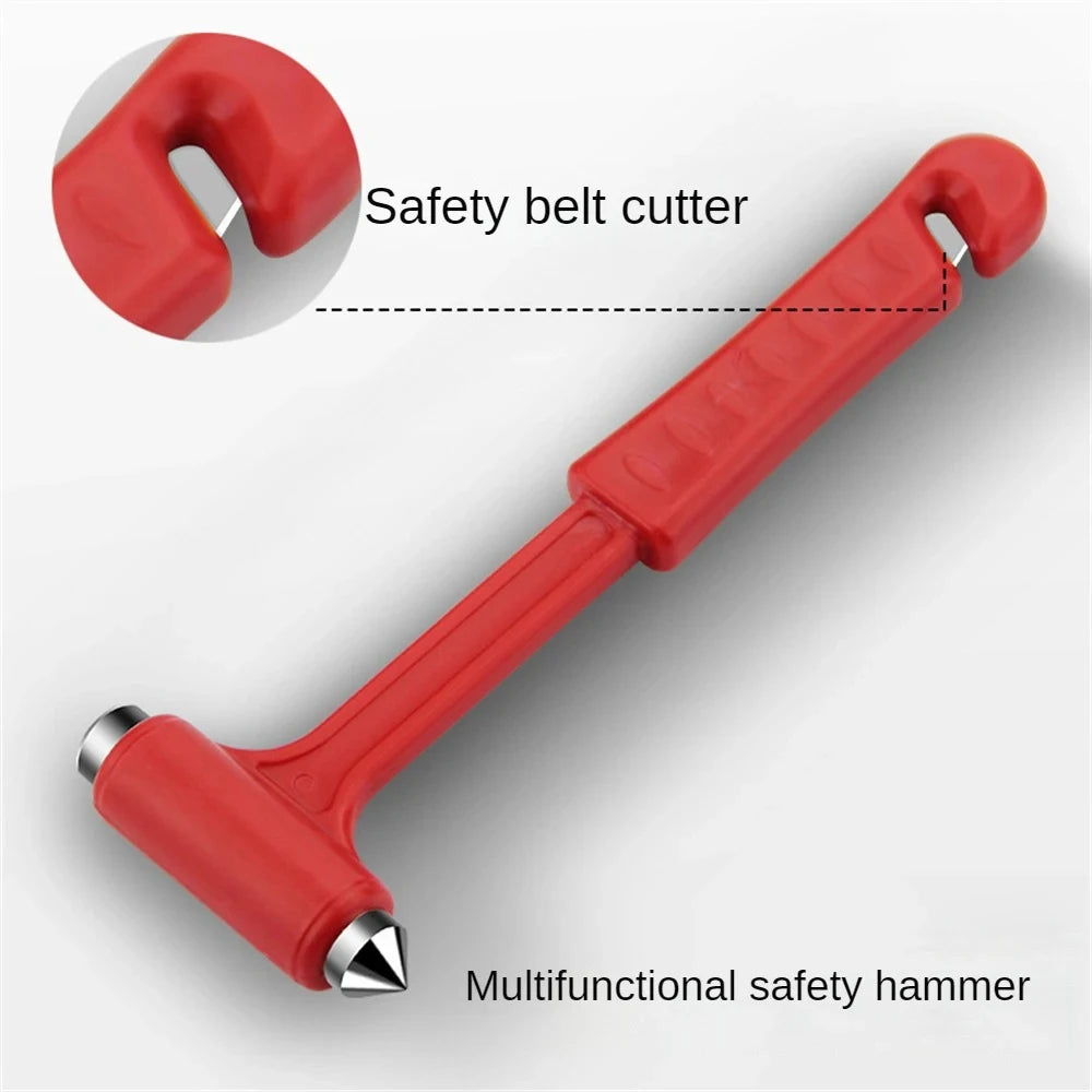 Multifunktionaler Sicherheits-Langgriff-Massivauto-Selbsthilfe-Notflucht-Hammer Fensterbrecher zum Fensterklopfen Glas-Artefakt