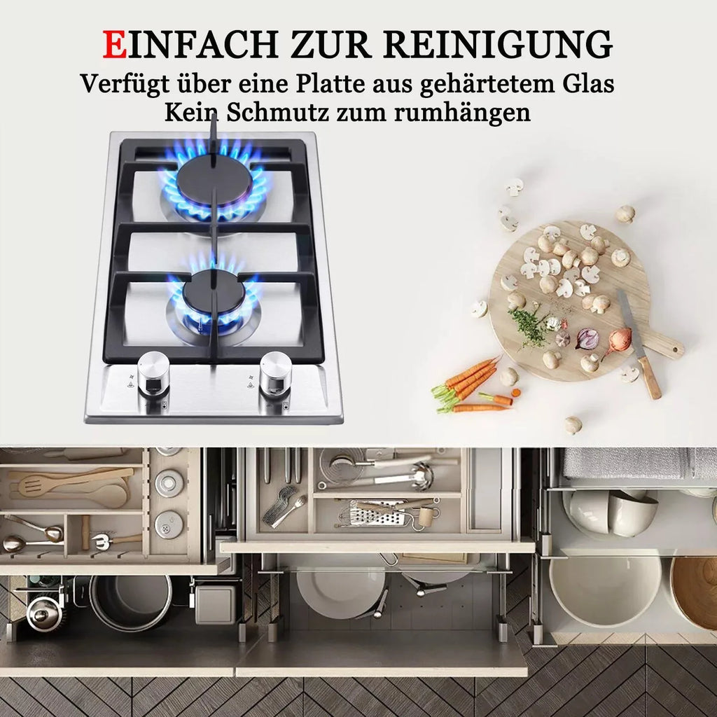 TopStrong 2-Burner Gas Cooktop – EU Model