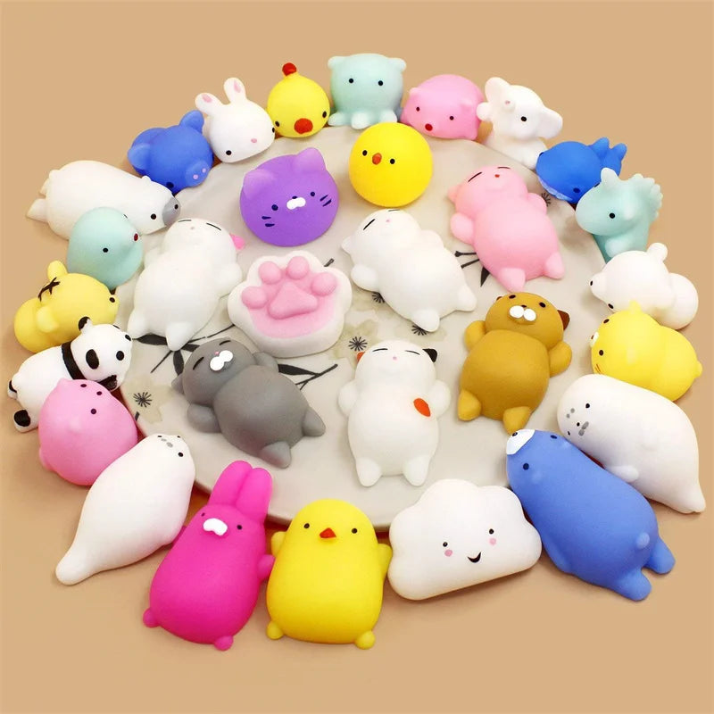 Mini Animal Squeeze Fidgets – Random 5–50 Piece Packs