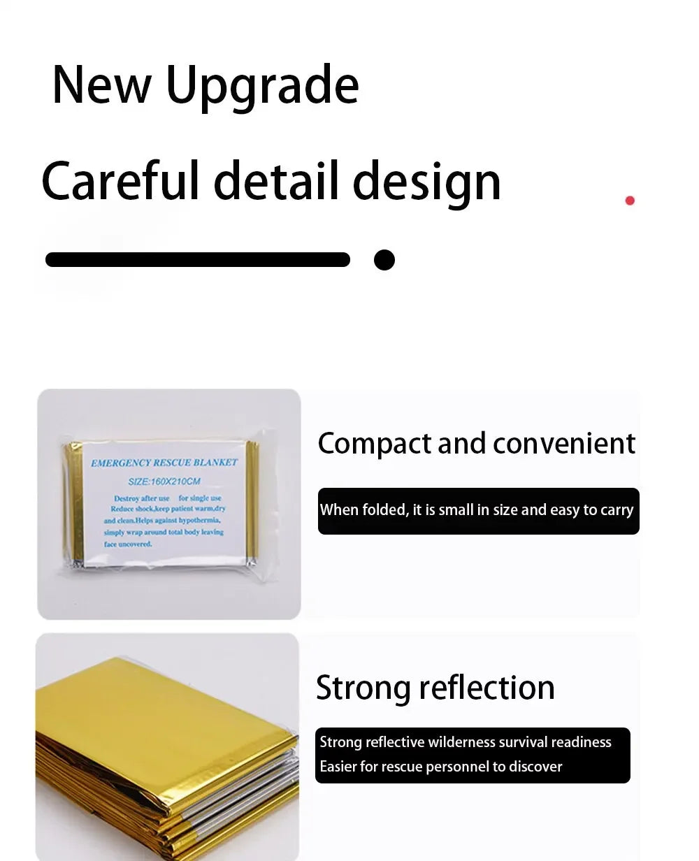 Reflective Emergency Blanket – Silver or Gold/Silver