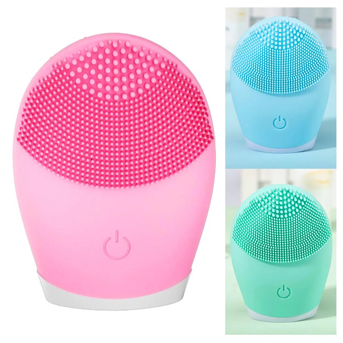 Electric Silicone Facial Cleansing Brush