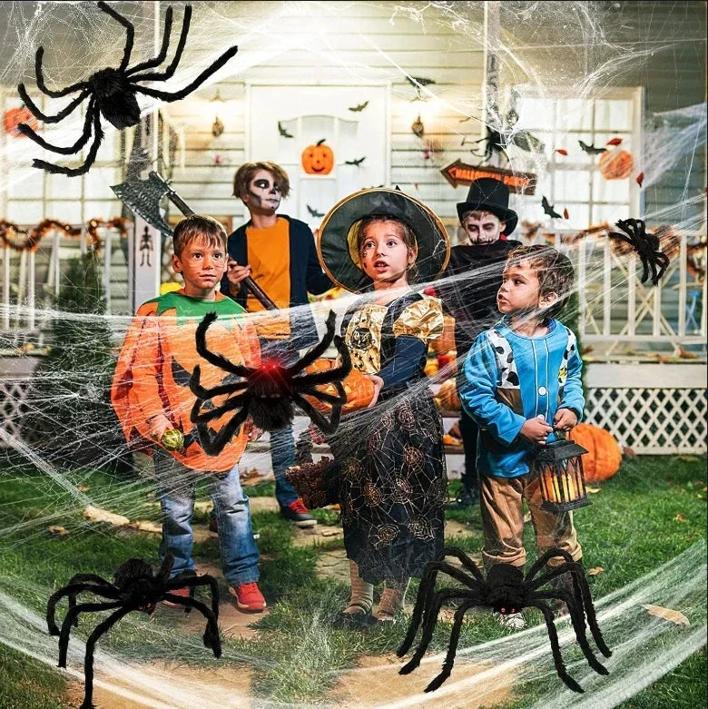 Halloween Spider & Web Decorations – Individual Options