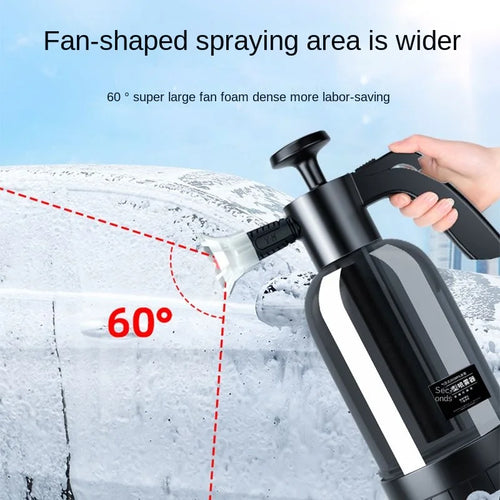2L Handheld Foam Sprayer for Car High Pressure Hand Pump  With Pressure Relief Valve Car Wash Spray Bottle Window Cleaning Tools