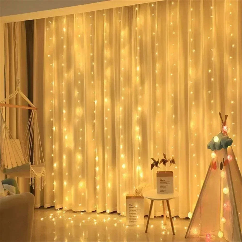 USB LED Curtain Lights with Remote – 3 Sizes