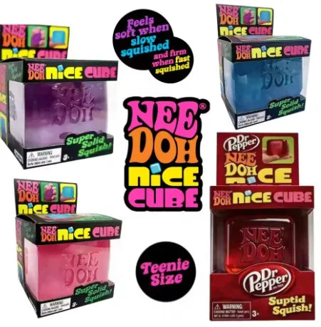 2026 Hot New Nee Doh Nice Cube Soft Rubber Squeezing Cube Sensory Decompression Office Relieves Anxiety Pinching Music