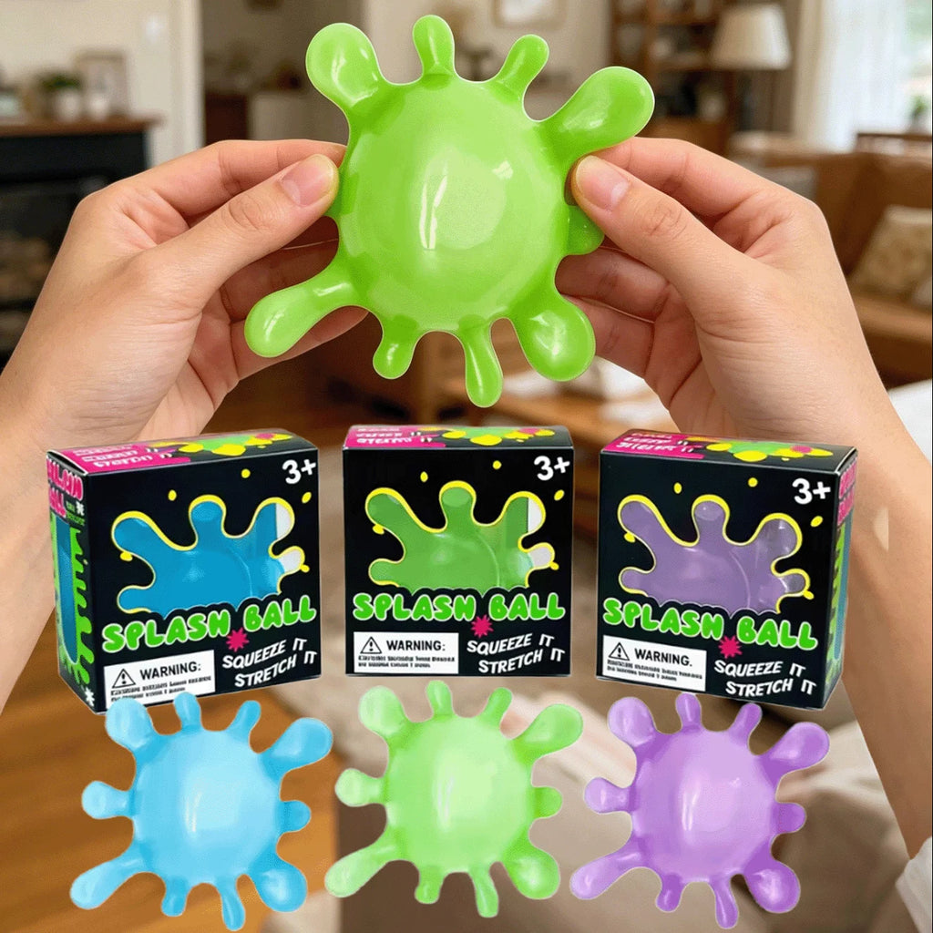 Splash-Shaped Slow Rebound Squeeze Ball – Stress Relief Decompression Fidget Toy, Blind Box Party Gift