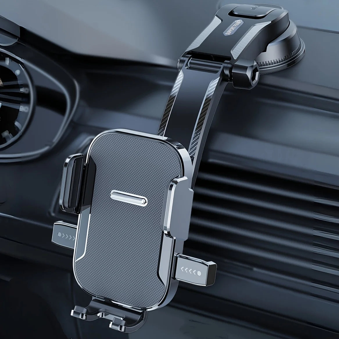 MIRACASE 360° Car Phone Holder – Dashboard Suction Cup Mount, Adjustable Angle, One-Hand Release, Universal for 4–7" Smartphones
