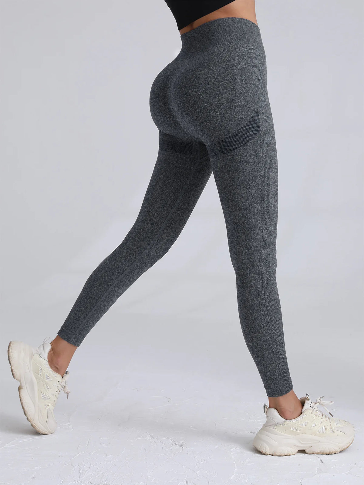 Women's High-Waisted Seamless Stretch Leggings
