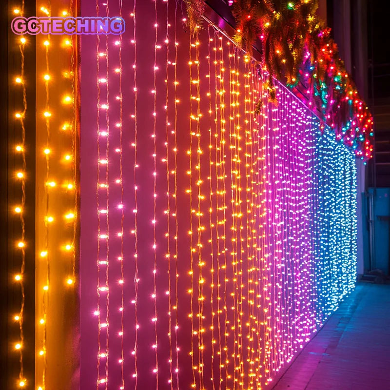 USB LED Curtain Lights with Remote – 3 Sizes