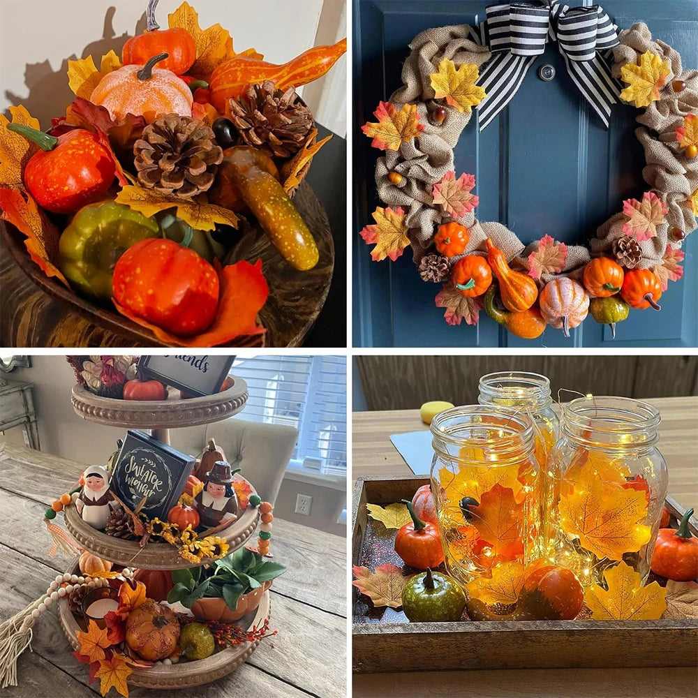 Autumn Harvest Decorations – 50-Piece Set