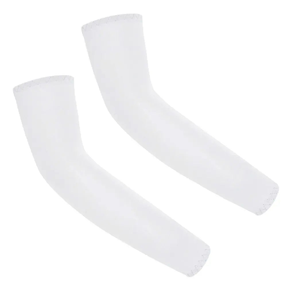 1 Pair Kids Sports Cooling Arm Sleeves Cover Sun UV Protection For 5-12 Years Girls Boys Elastic Ice Cuff Cycling Arm Warmer