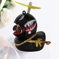 Motor Accessories Yellow Duck with Helmet for Bike Without Lights Auto Car Accessories Duck In The Car Car Interior Decoration