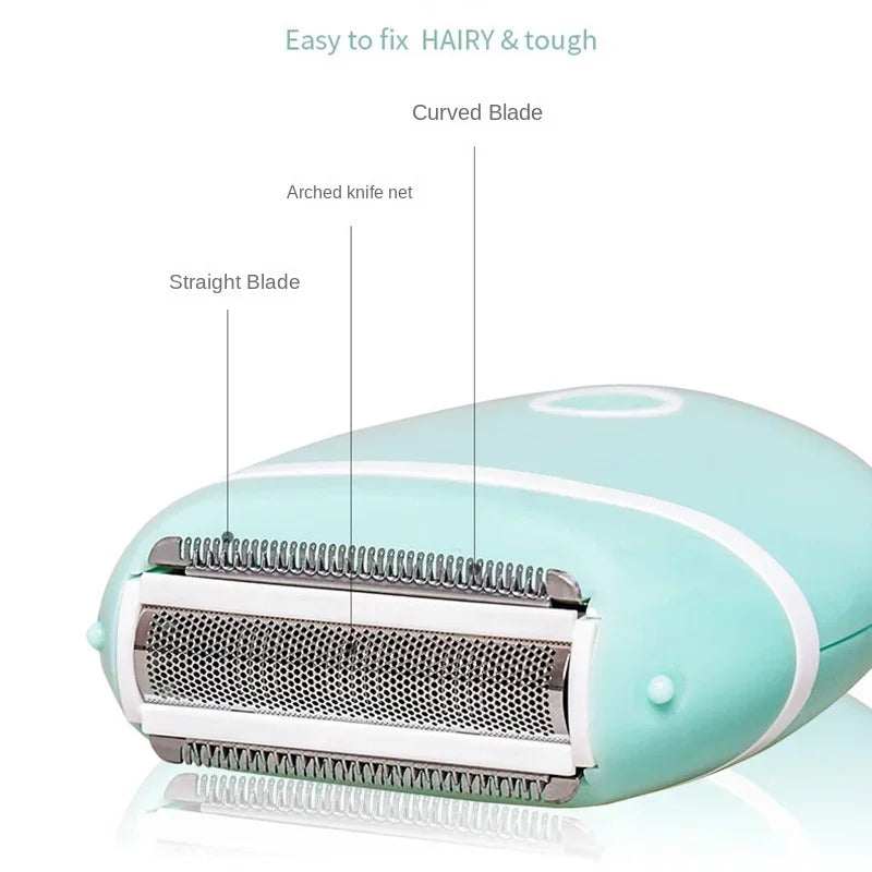Women's Compact Battery-Powered Body Shaver
