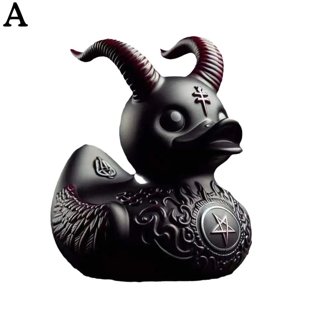 Duck Devil Duck Death Rock Duck Statue Car Styling Central Console Dashboard Auto Styling Decorative Home Desktop Decoration