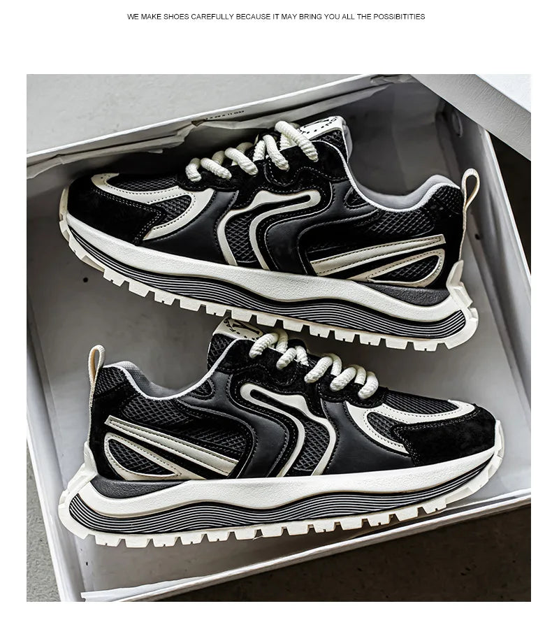 Men's Summer Mesh Breathable Casual Sports Shoes 2026 Versatile Lightweight Running Shoes Soft Sole Student Daddy Comfortable Fo