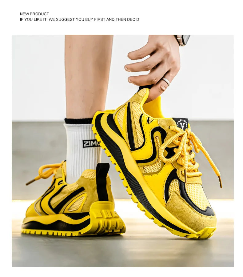 Men's Summer Mesh Breathable Casual Sports Shoes 2026 Versatile Lightweight Running Shoes Soft Sole Student Daddy Comfortable Fo