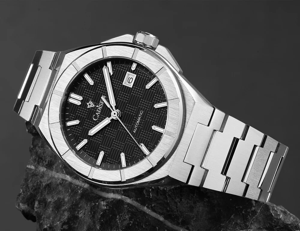 CADISEN C8242 Men’s Automatic Watch with Textured Dial