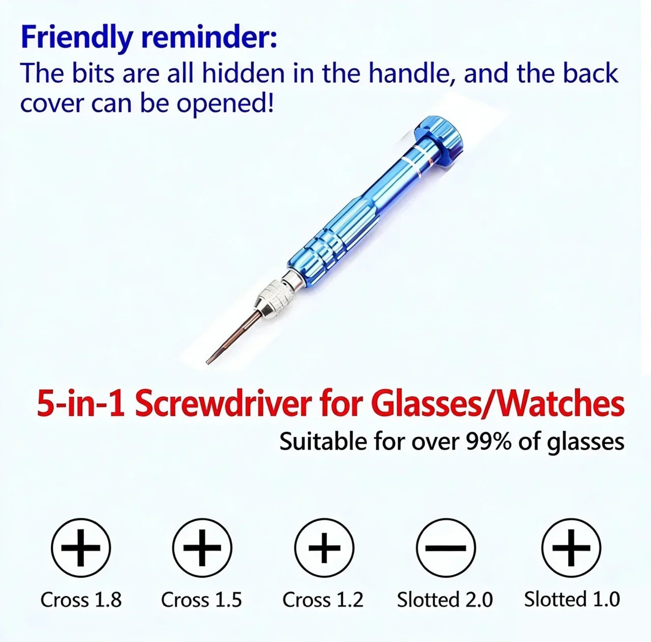 5-In-1 Multifunctional Slot Key Kit, Mobile Phone, Watch And Glasses Disassembly Tool, Laptop Repair Tool