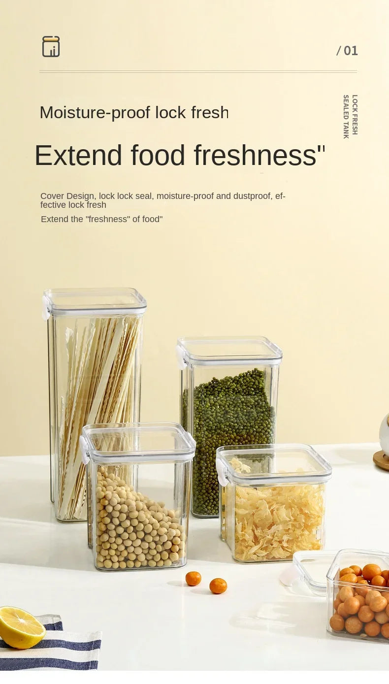 Clear Airtight Food Storage Container with Lid