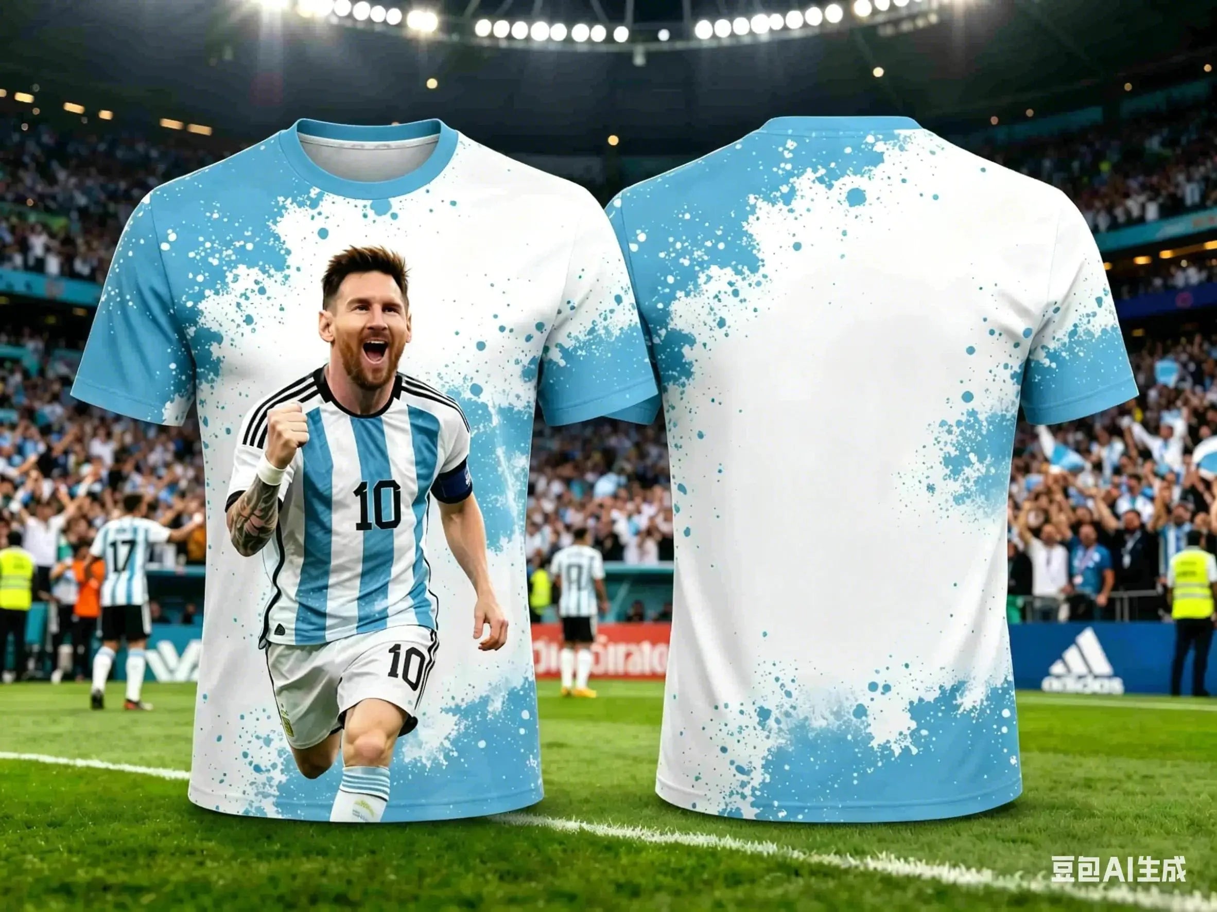 2026 Messi Style Summer 3D Printable  Clothing Football Jersey T-shirt Loose and Comfortable Suitable for Sports Wearing