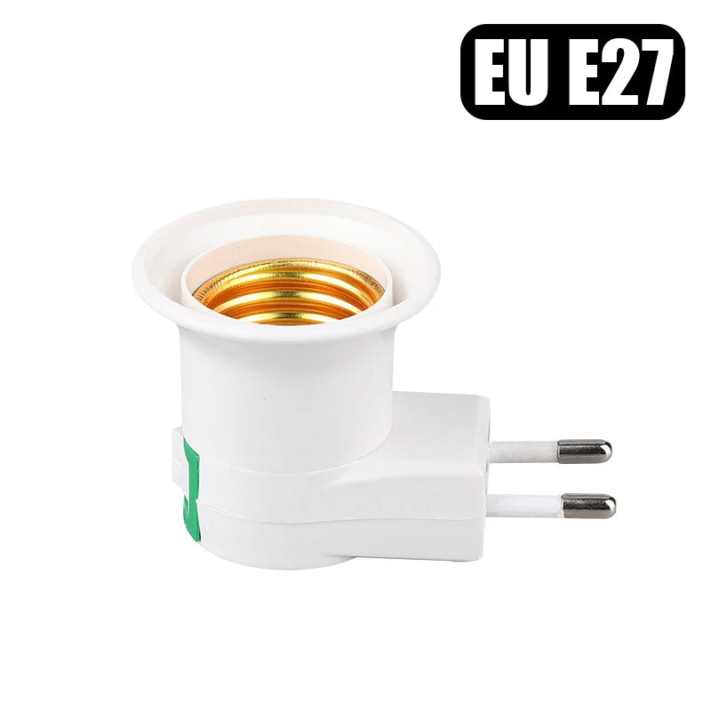 Plug-In E27 Lamp Holder with Switch & Flexible Neck